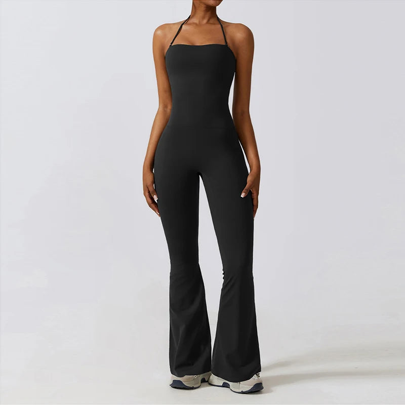 FlareFit One-Piece Yoga Jumpsuit