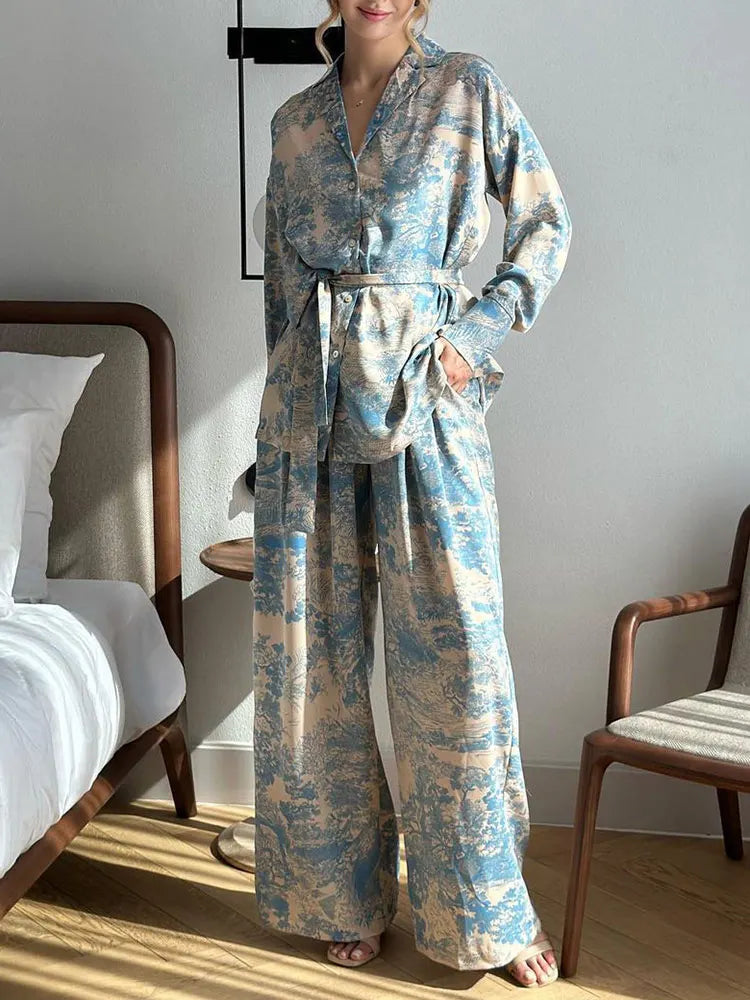 Luxury Flower Printed Suit