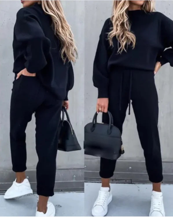 Chic Cotton Hoodie Lounge Set