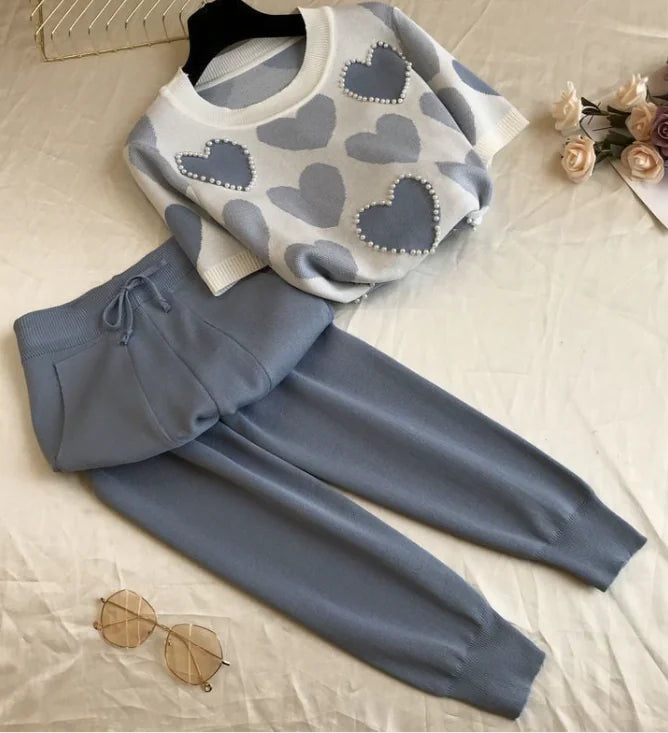 Knit Two-Piece Leisure Set