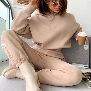 Casual Knit Fleece Lounge Set