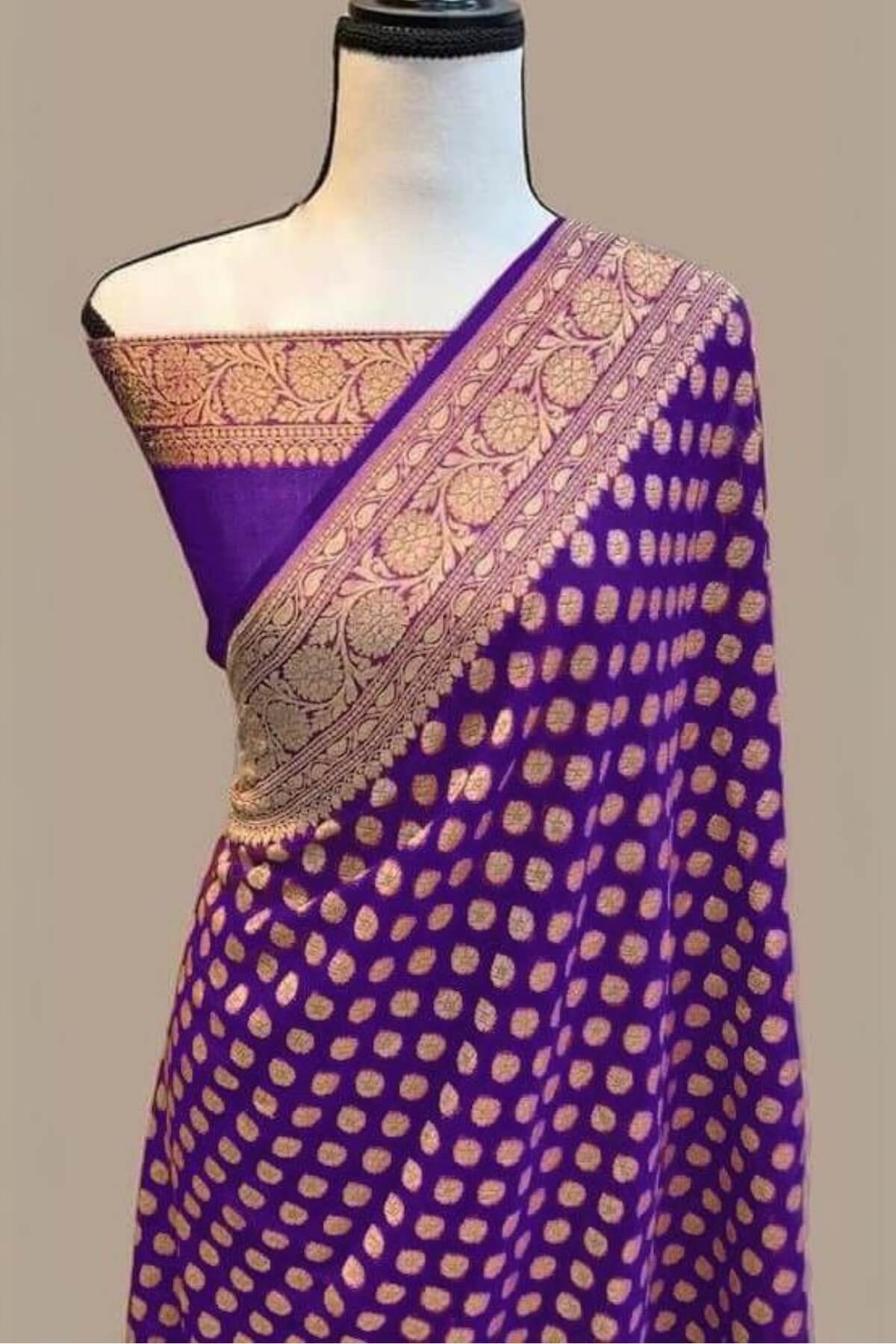 Twirling Royal Blue Soft Banarasi Silk Saree With Divine Blouse Piece