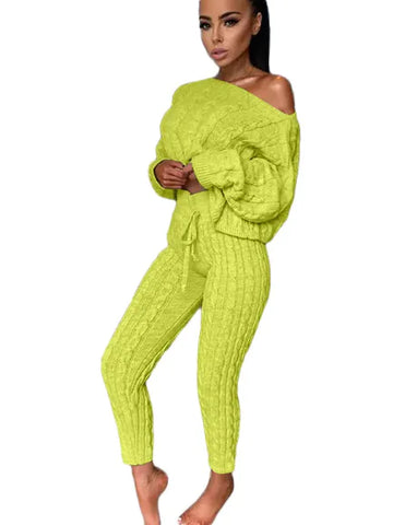 Seasonal Knit Lounge Set for Women