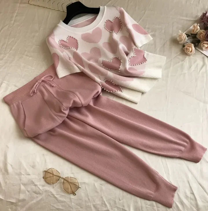 Knit Two-Piece Leisure Set