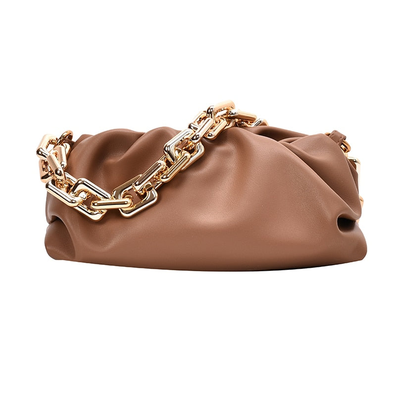 Soft Leather Cloud Bag: Women's Single Shoulder Purse