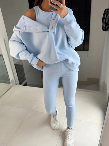 Tracksuit Women Pants Set Two Piece