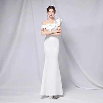 Korean Long Evening Reception Playing Party Dress Self-wedding Shoot Guest Review Many Mermaid Elegant Bridesmaid Prom